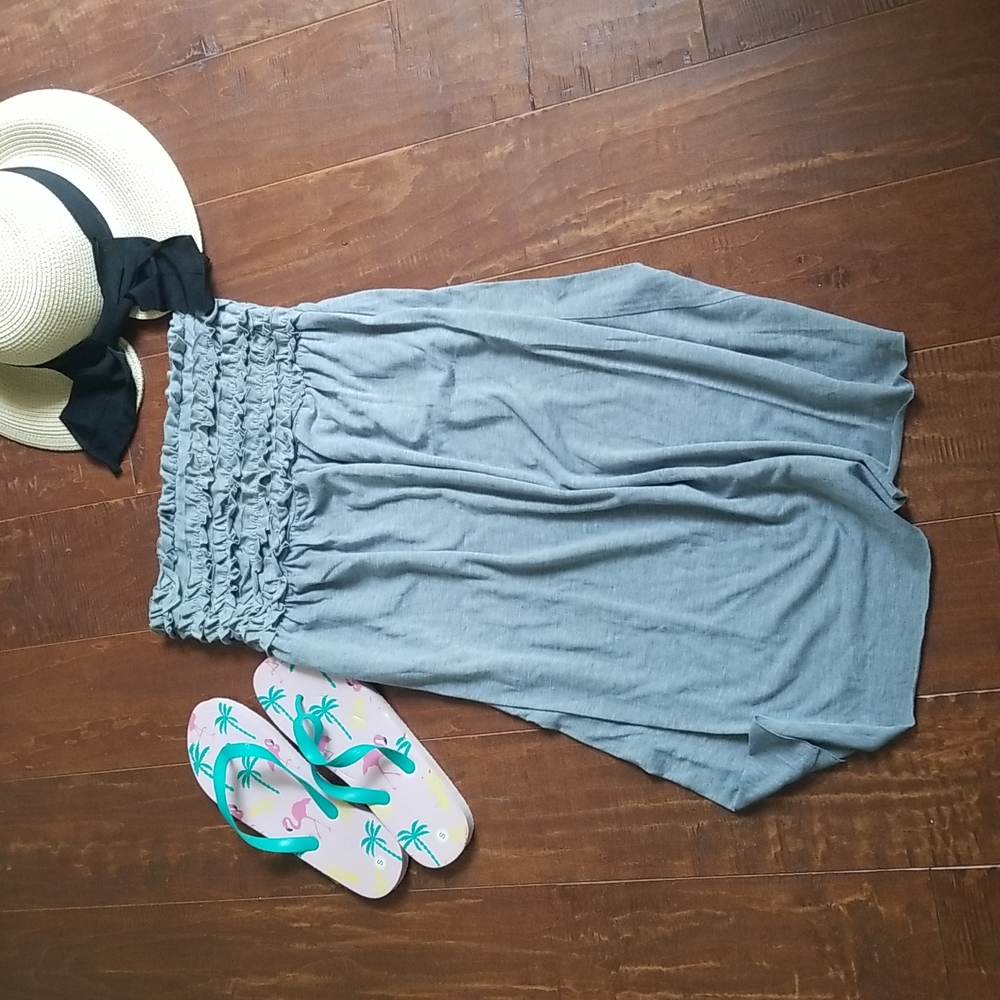 Ruffled swimsuit cover up